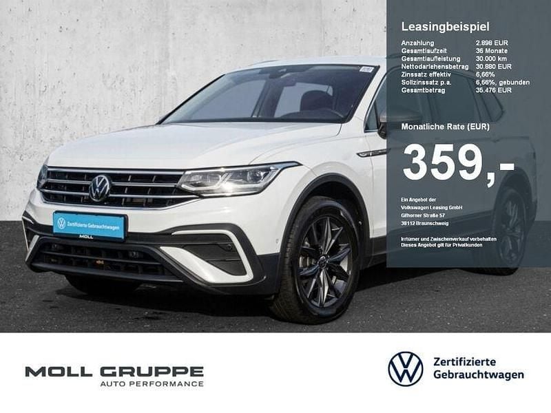 Weiß Gebraucht 2022 VW Tiguan Allspace Life SUV | 29.860 € (Guter Preis) - Bild 1/4