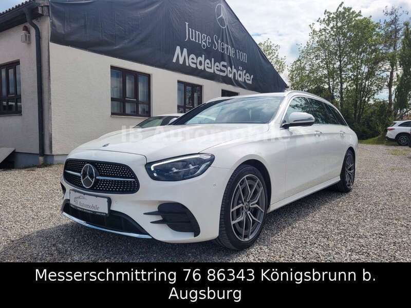 Polarweiss Gebraucht 2021 Mercedes E200 AMG line Kombi | 37.950 € (Guter Preis) - Bild 1/4