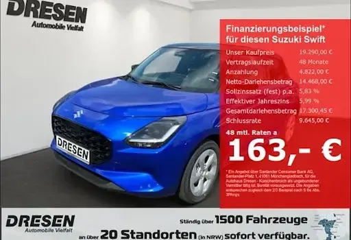 Neu Suzuki Swift Comfort 81 PS (59 kW) 2026 Blau Kleinwagen