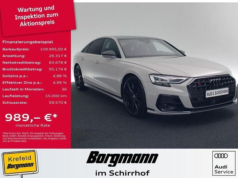 Kreide uni Gebraucht 2023 Audi S8 Ambiente Limousine | 109.995 € (Fairer Preis) - Bild 1/4