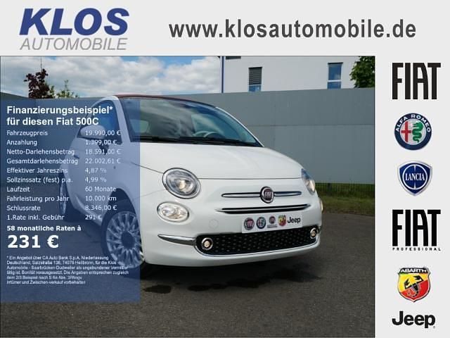 Gelato weiß Neu 2024 Fiat 500C Dolcevita Cabrio | 19.990 € (Etwas zu teuer) - Bild 1/4