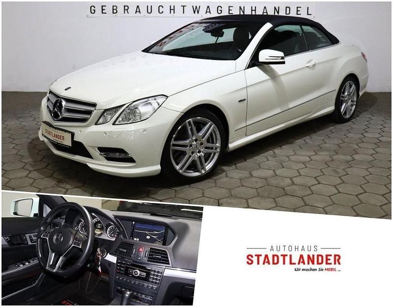 Gebraucht Mercedes E500 Avantgarde 408 PS (300 kW) 2012 Calcitweiss  unilack Cabrio