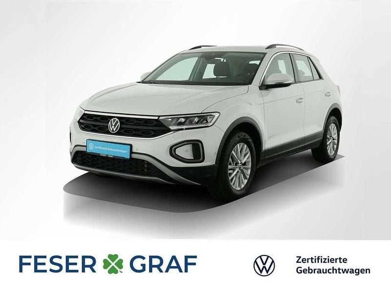 Pure white Gebraucht 2023 VW T-Roc Life SUV | 23.801 € (Guter Preis) - Bild 1/2