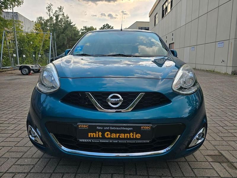 Blau Gebraucht 2015 Nissan Micra Acenta Kleinwagen | 6.399 € (Fairer Preis) - Bild 1/4