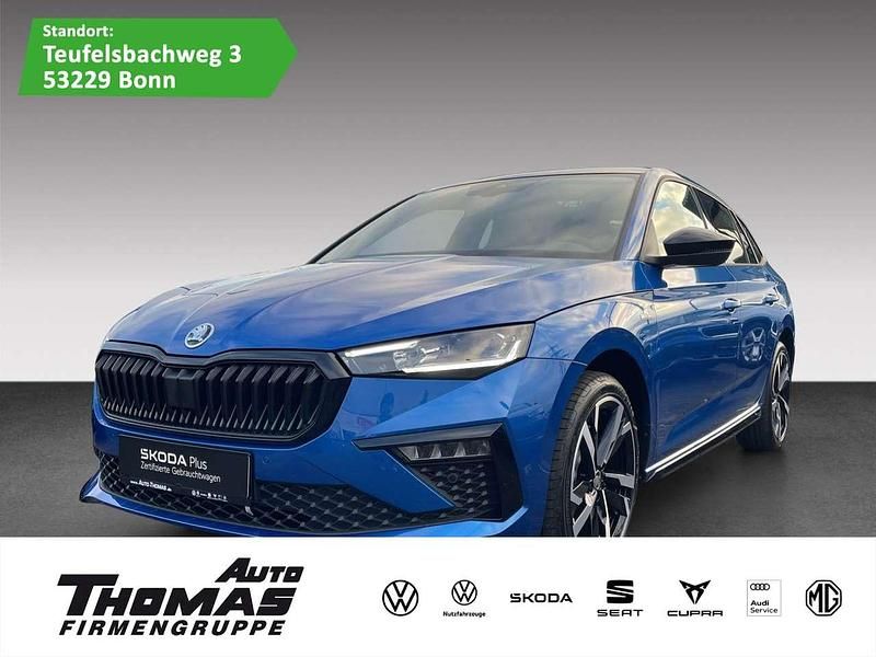 Raceblau metallic Gebraucht 2024 Skoda Scala Monte Carlo Kleinwagen | 27.880 € (Teuer) - Bild 1/3