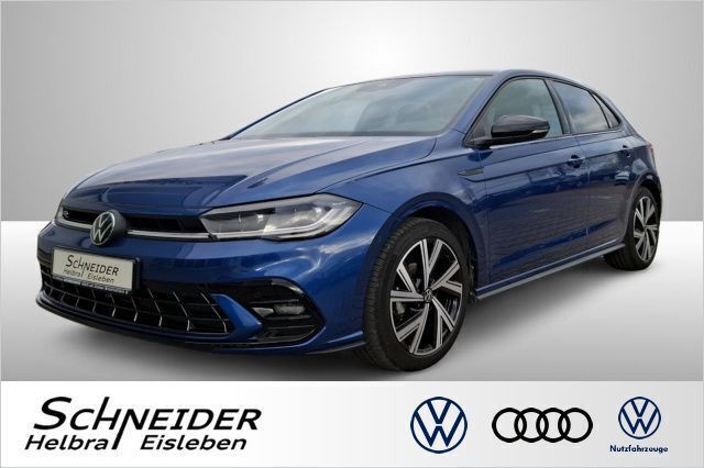Reef blue (metallic) Gebraucht 2024 VW Polo R-line Limousine | 24.380 € (Teuer) - Bild 1/4