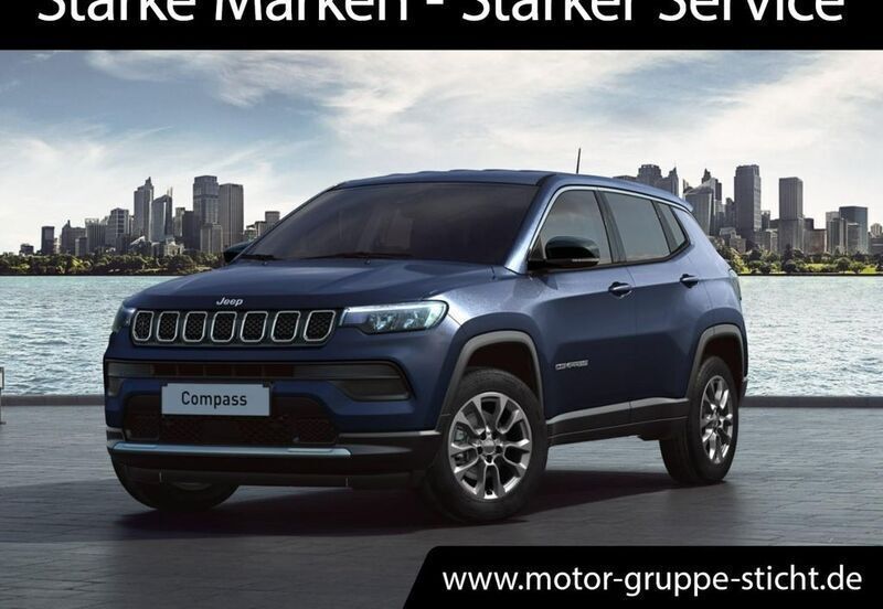 Blau Neu 2025 Jeep Compass Altitude SUV | 32.950 € (Guter Preis) - Bild 1/4