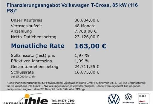 Neu VW T-Cross Life 116 PS (85 kW) 2025 Grau SUV