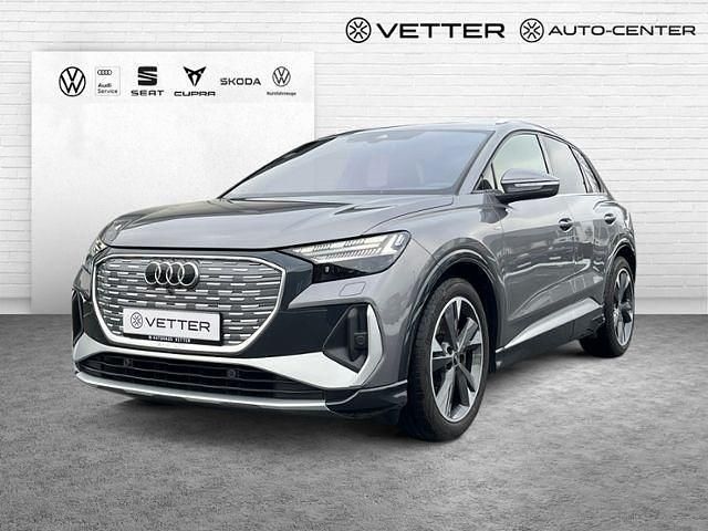 Grau Gebraucht 2021 Audi Q4 e-tron S-Line SUV | 29.899 € (Superpreis) - Bild 1/4