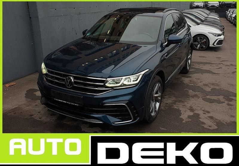 Nightshade blue metallic Gebraucht 2022 VW Tiguan R-line SUV | 30.370 € (Fairer Preis) - Bild 1/4