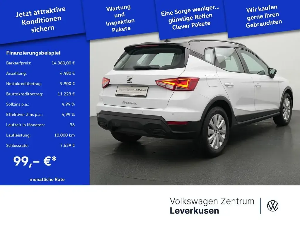 Gebraucht Seat Arona Style 110 PS (80 kW) 2022 Weiss SUV