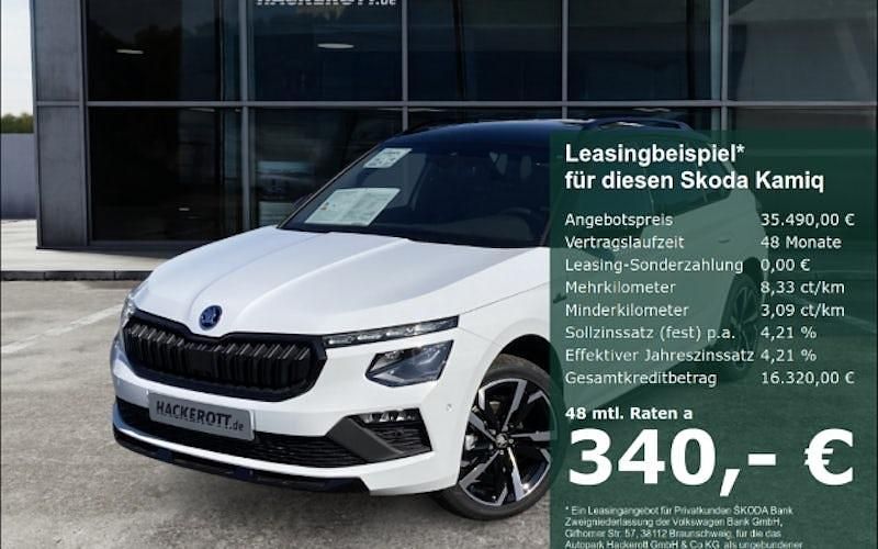 Weiß Neu 2025 Skoda Kamiq Monte Carlo SUV | 35.490 € - Bild 1/4