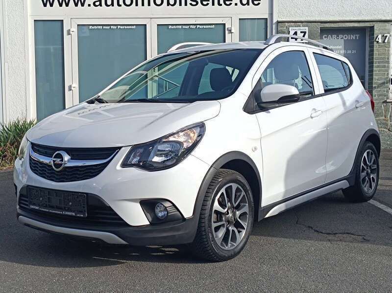 Schneeweiss/summitwhite/arctic Gebraucht 2017 Opel Karl Rocks Kleinwagen | 9.500 € (Fairer Preis) - Bild 1/4