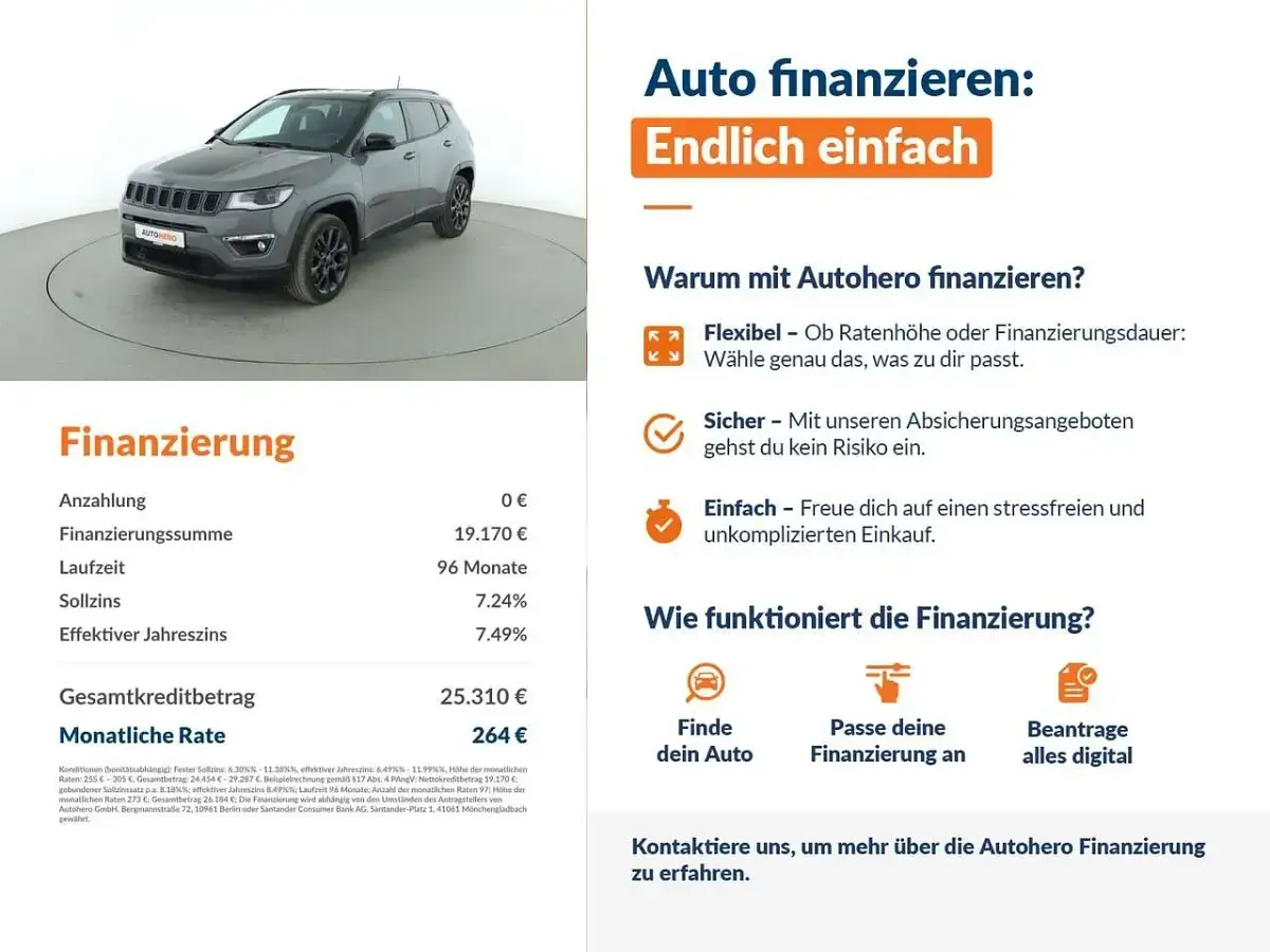 Gebraucht Jeep Compass 241 PS (177 kW) 2020 Grau SUV