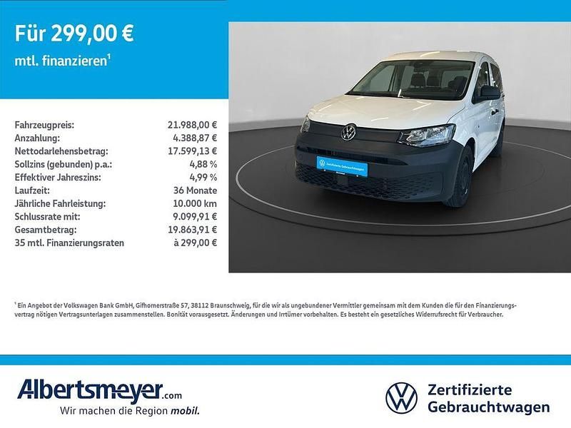 Weiß Gebraucht 2021 VW Caddy Van / Kleinbus | 21.988 € (Etwas zu teuer) - Bild 1/4