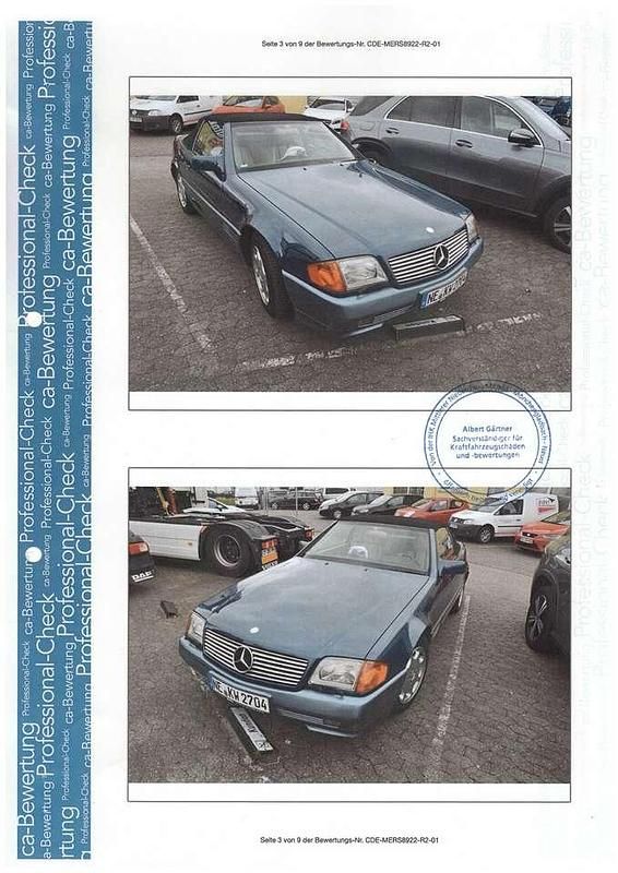 Gebraucht Mercedes SL300 231 PS (169 kW) 1992 Blau Cabrio