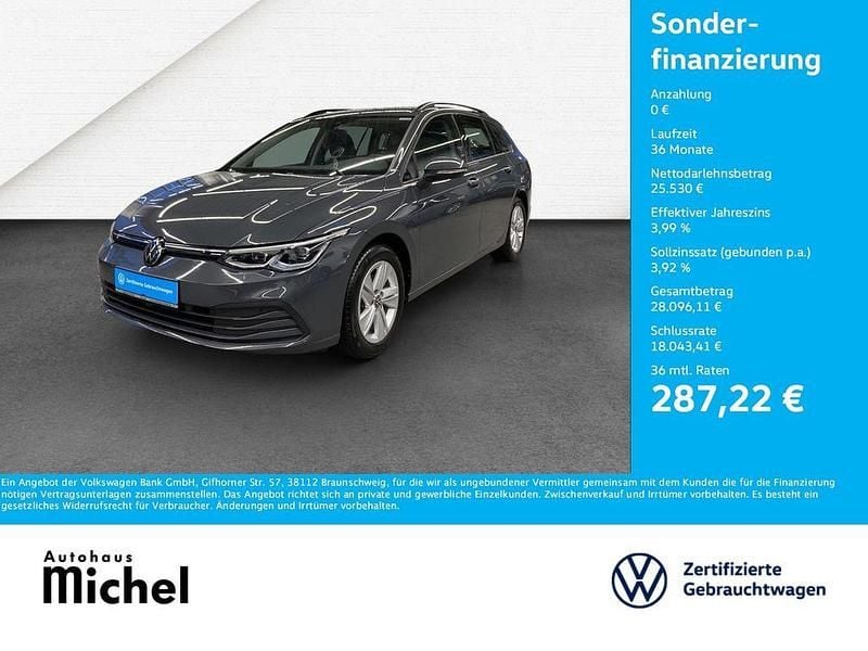 Grau Gebraucht 2023 VW Golf VIII Life Kombi | 24.930 € (Guter Preis) - Bild 1/2