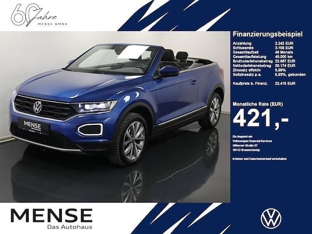 Ravennablau Gebraucht 2020 VW T-Roc Style SUV | 22.415 € (Etwas zu teuer) - Bild 1/4