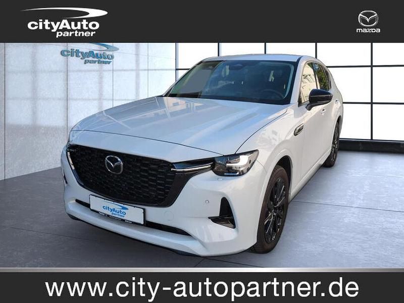 Rhodium white (metallic) Gebraucht 2023 Mazda CX-60 Homura-Line SUV | 38.990 € (Fairer Preis) - Bild 1/4