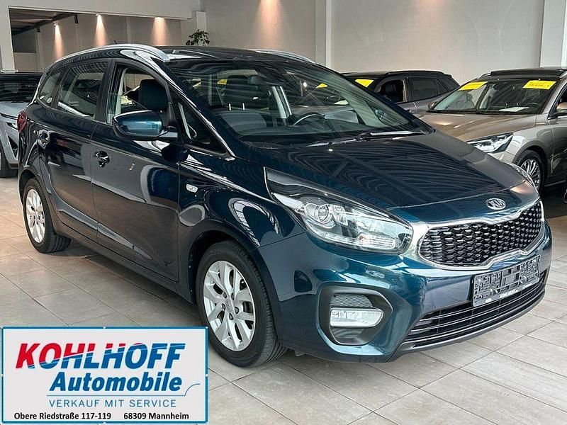 Mysterious blue Gebraucht 2018 Kia Carens Edition 7 Van / Kleinbus | 10.970 € (Etwas zu teuer) - Bild 1/4