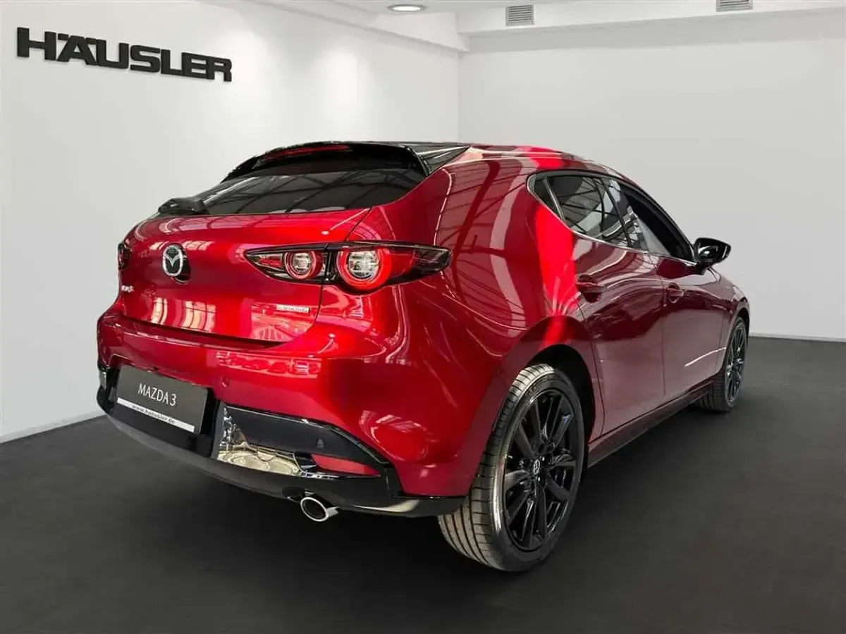 Neu Mazda 3 Nagisa 140 PS (102 kW) 2025 Soul red crystal Limousine