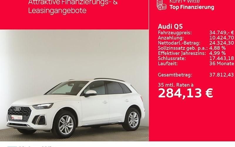 Ibisweiß Gebraucht 2021 Audi Q5 Ambiente SUV | 34.749 € (Superpreis) - Bild 1/4