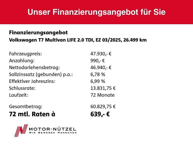 Gebraucht VW Multivan Life 150 PS (110 kW) 2025 Deep black perleffekt Van