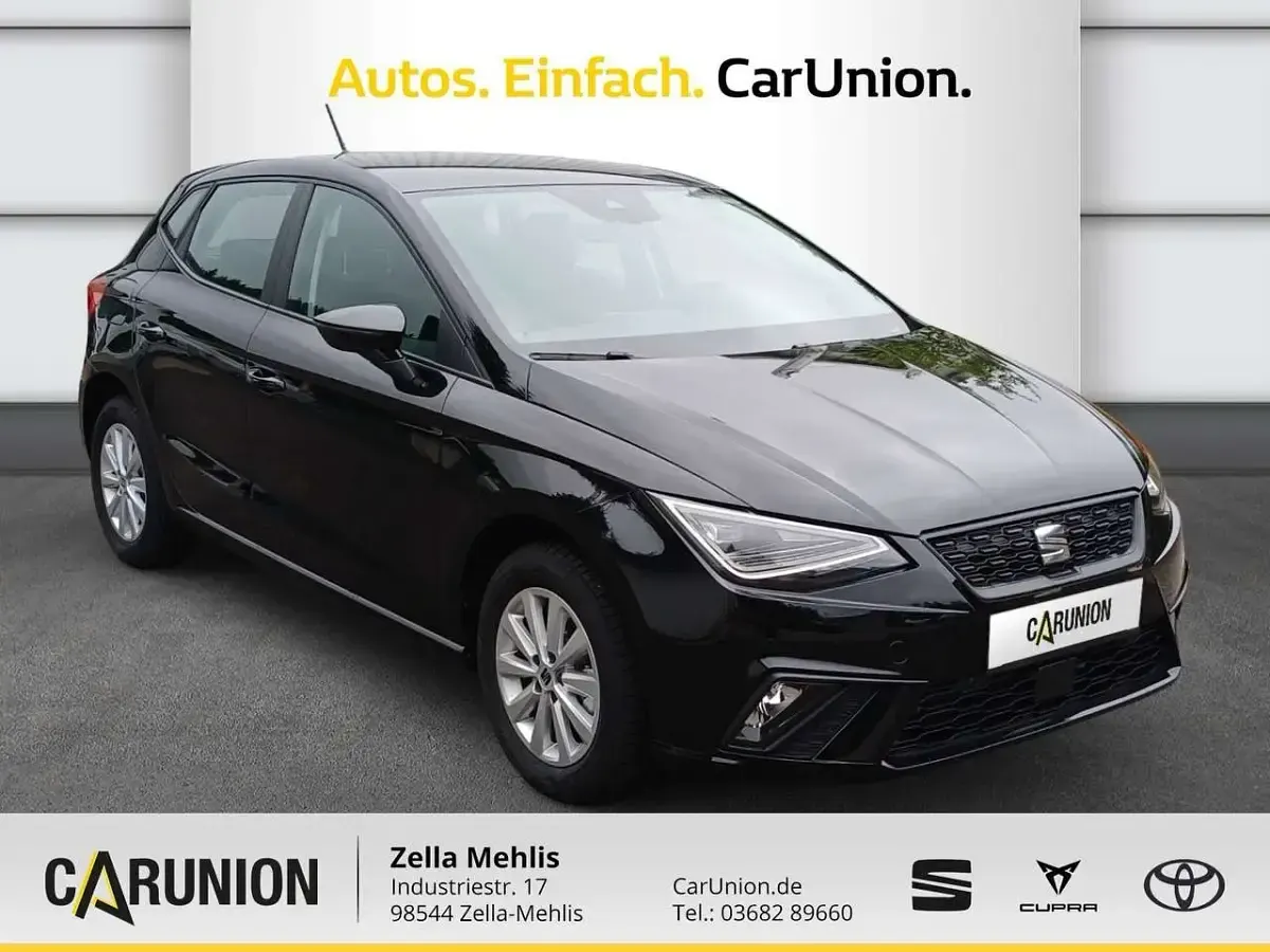 Neu Seat Ibiza Style 116 PS (85 kW) 2025 Midnight schwarz Kleinwagen
