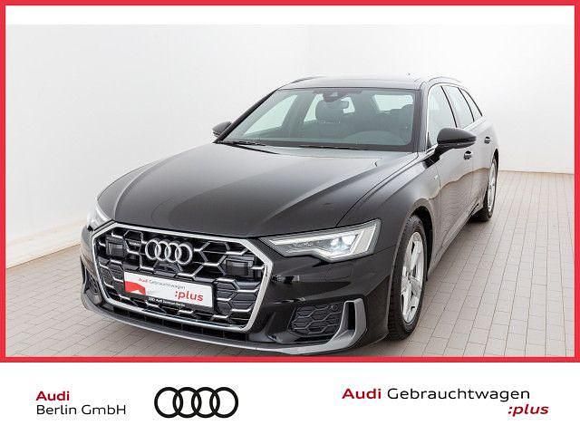 Mythosschwarz metallic Gebraucht 2024 Audi A6 S-Line Kombi | 55.900 € - Bild 1/4