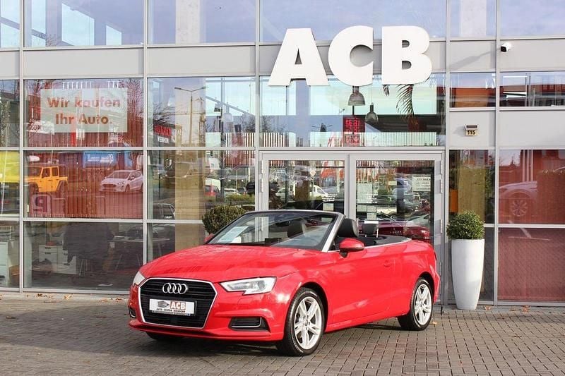 Rot Gebraucht 2020 Audi A3 Cabriolet Design Cabrio | 19.900 € (Superpreis) - Bild 1/4