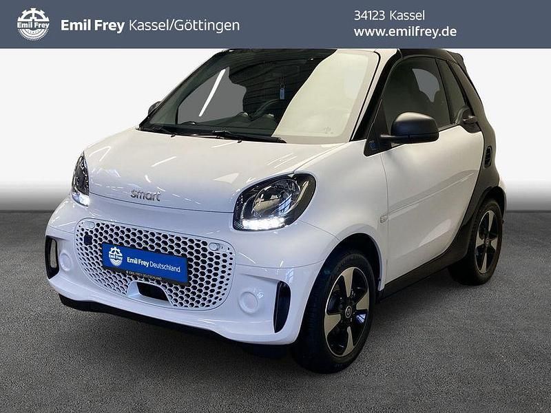 Bodypanels weiß/tridion schwar Gebraucht 2021 Smart ForTwo Electric Drive Passion Cabrio | 14.330 € (Etwas zu teuer) - Bild 1/4