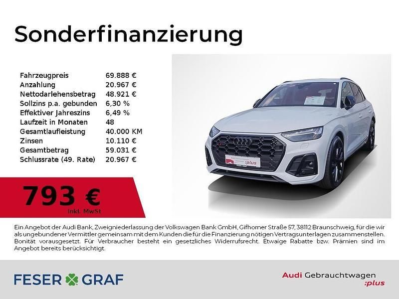 Gletscherweiß Gebraucht 2024 Audi SQ5 Ambiente SUV | 69.888 € (Teuer) - Bild 1/2