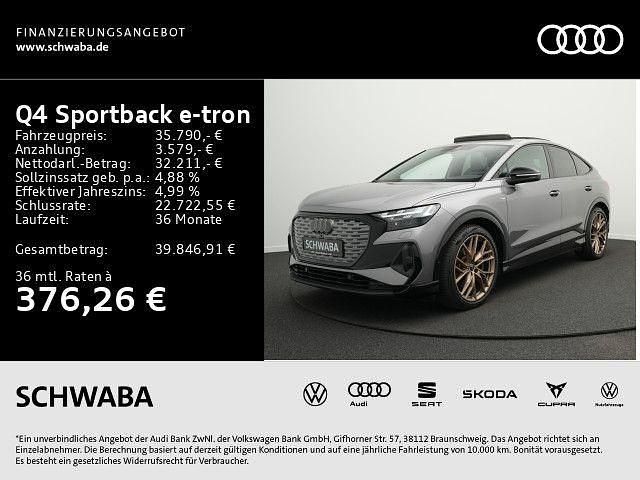 Grau Gebraucht 2022 Audi Q4 Sportback e-tron Sport SUV | 35.790 € (Etwas zu teuer) - Bild 1/4