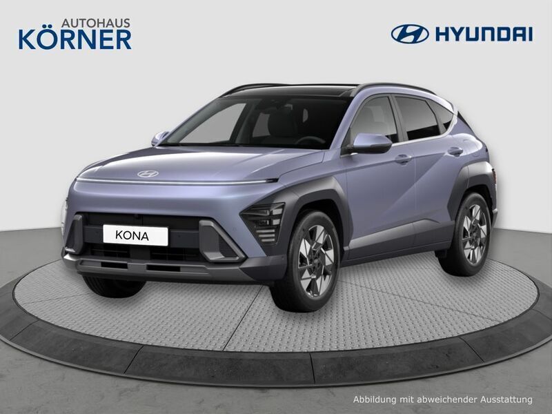 Blau Neu 2025 Hyundai Kona Prime SUV | 33.495 € (Etwas zu teuer) - Bild 1/3