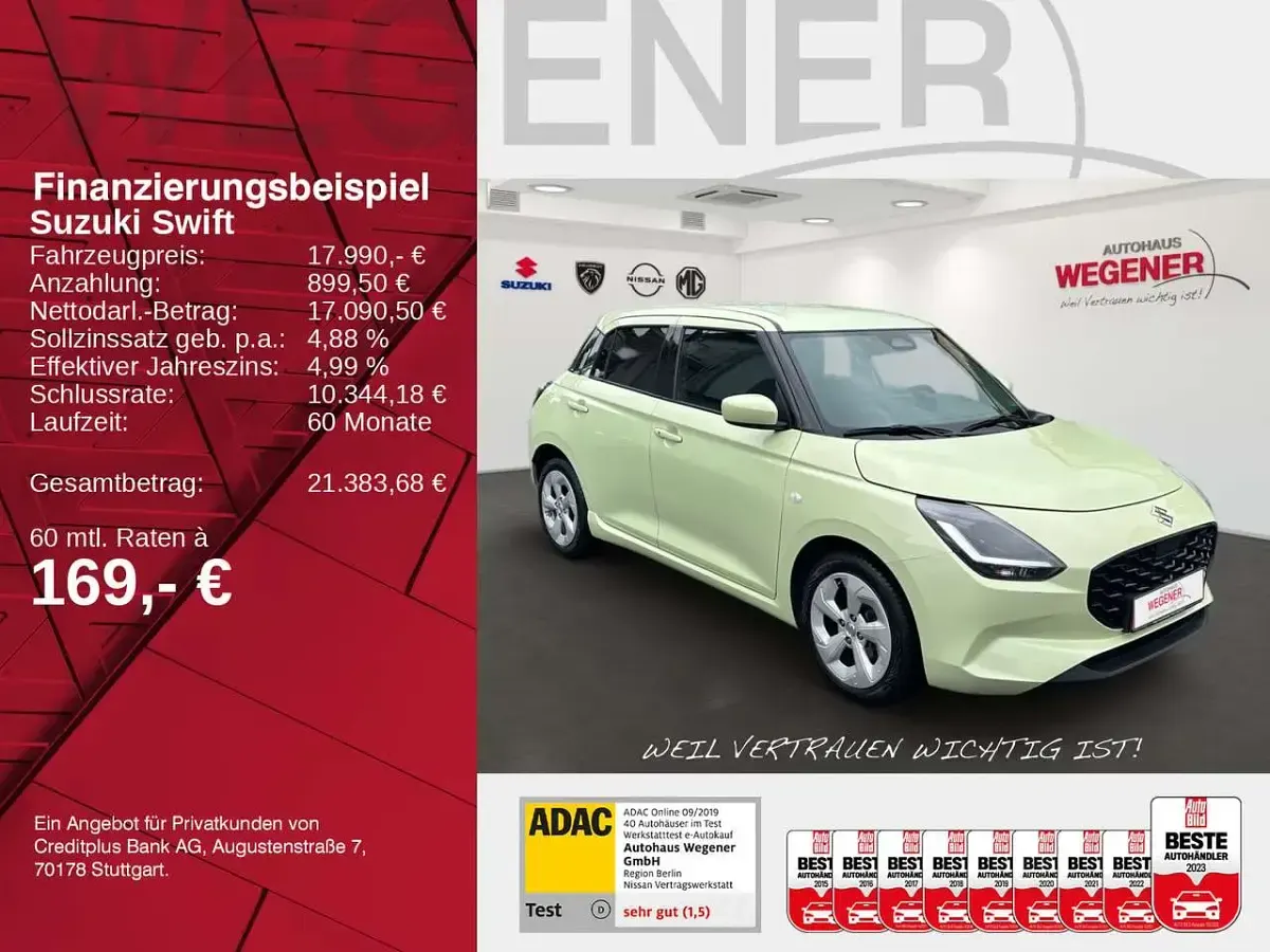 Gebraucht Suzuki Swift Comfort 83 PS (61 kW) 2025 Gelb Kleinwagen