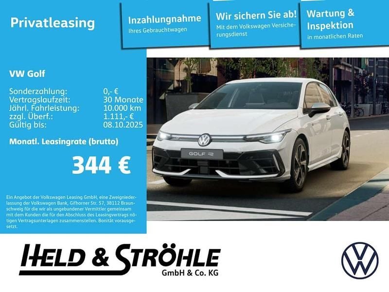 Pure white Neu 2025 VW Golf VIII R Limousine | 49.445 € (Fairer Preis) - Bild 1/4
