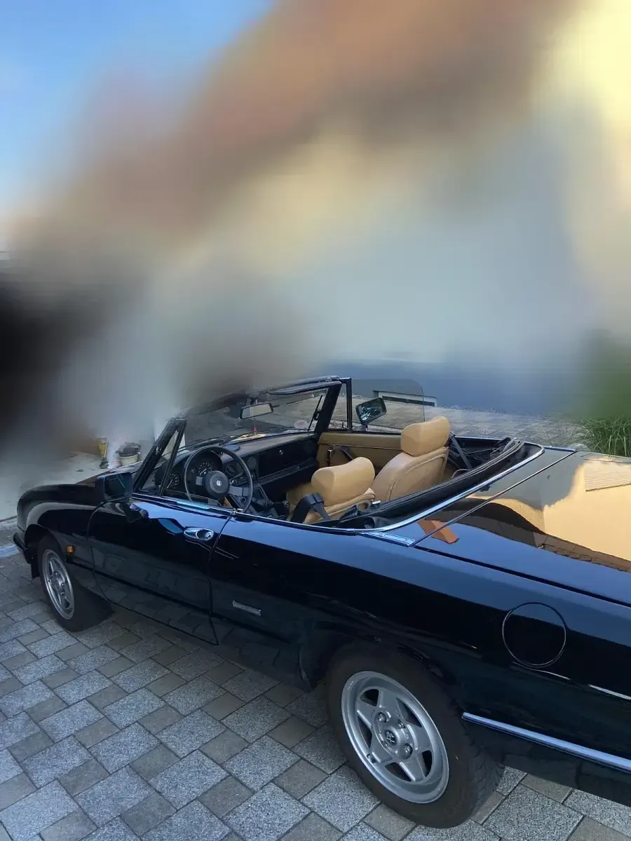 Gebraucht Alfa Romeo Spider 120 PS (88 kW) 1988 Schwarz Cabrio