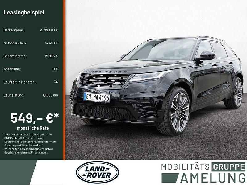 Santorini black Gebraucht 2025 Land Rover Range Rover Velar SE Dynamic SUV | 75.990 € - Bild 1/4