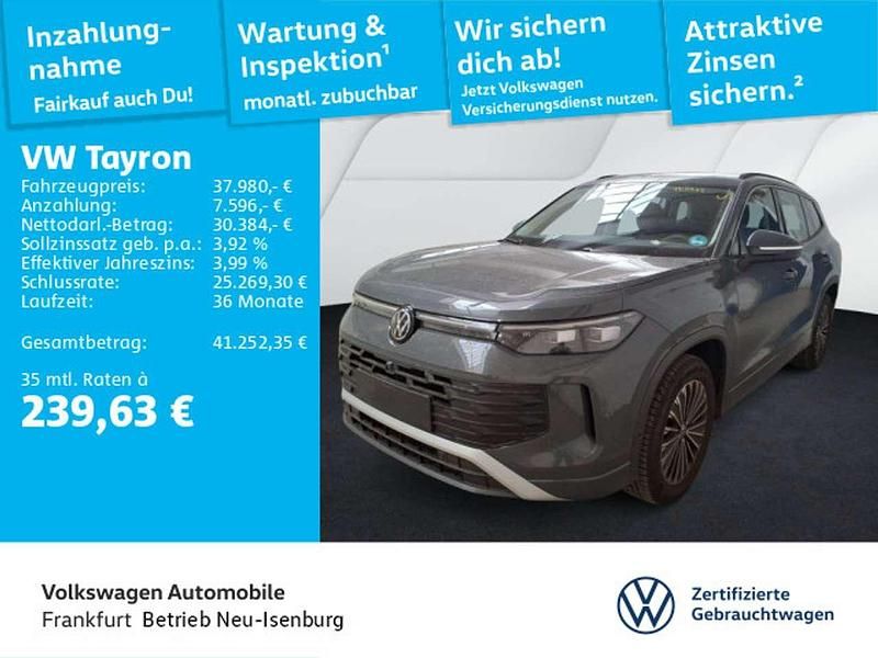 Grau (delfingrau metallic/delfingrau metallic) Gebraucht 2025 VW Tayron Life SUV | 37.981 € (Fairer Preis) - Bild 1/2