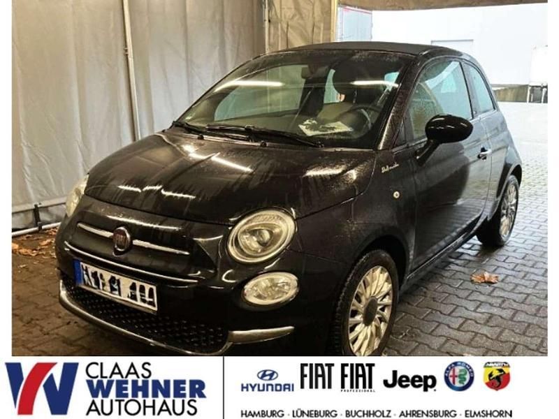 Vesuvio schwarz) (schwarz Gebraucht 2021 Fiat 500C Dolcevita Cabrio | 12.990 € (Fairer Preis) - Bild 1/2