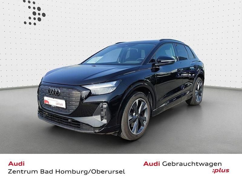 Mythosschwarz metallic Gebraucht 2022 Audi Q4 e-tron Sport SUV | 30.480 € - Bild 1/4