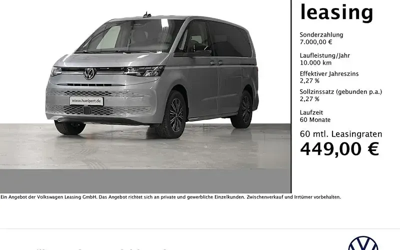 Ny VW Multivan 204 HK (150 kW) 2026 Blå MPV
