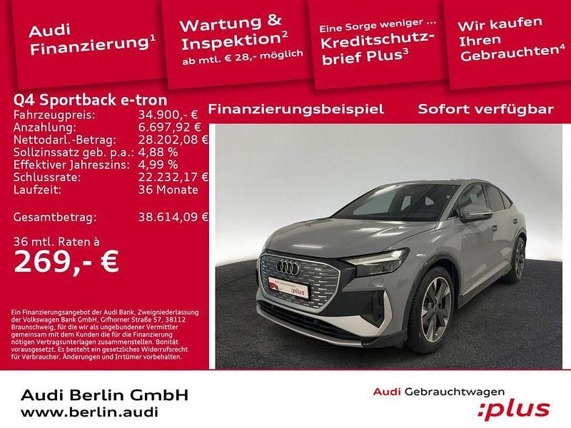 Kieselgrau Gebraucht 2022 Audi Q4 Sportback e-tron Ambiente SUV | 34.900 € (Etwas zu teuer) - Bild 1/3