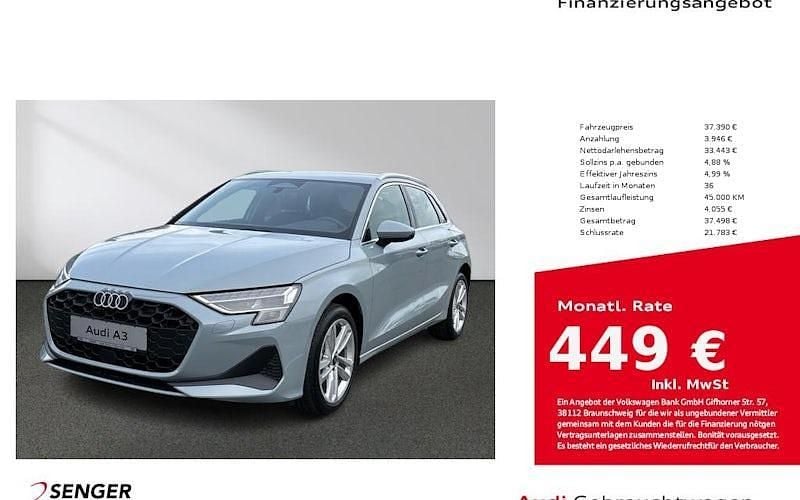 Usado Audi A3 Ambiente 150 HP (110 kW) 2026 Cinzento Sedan