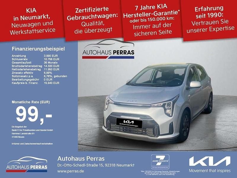Silber Gebraucht 2024 Kia Picanto Vision Kleinwagen | 15.840 € (Fairer Preis) - Bild 1/4