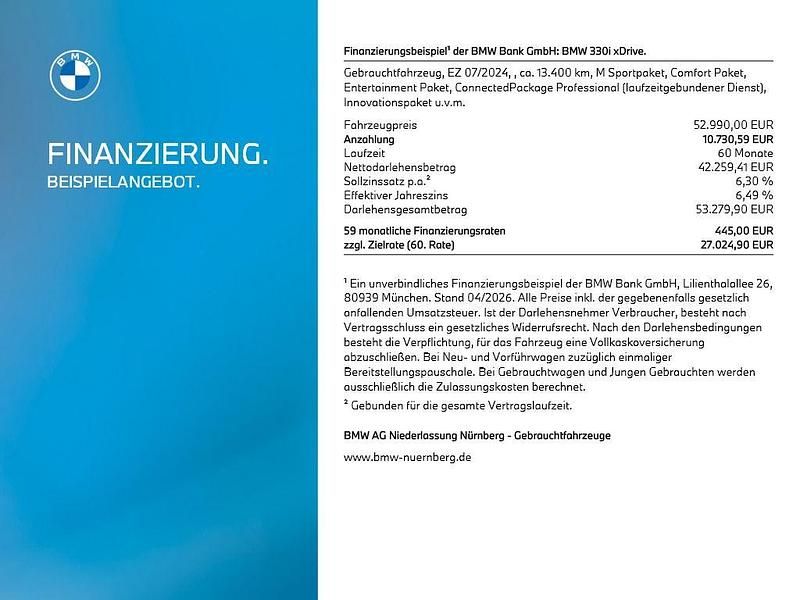 Gebraucht BMW 330 Performance 245 PS (180 kW) 2024 Blau Limousine