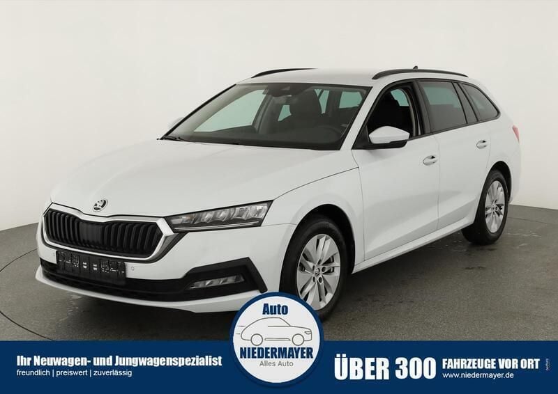 Moon weiß metallic Gebraucht 2024 Skoda Octavia Ambition Kombi | 29.995 € (Guter Preis) - Bild 1/4