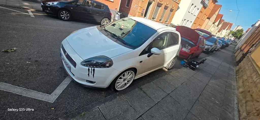 Gebraucht Fiat Punto Racing 120 PS (88 kW) 2008 Weiß Kleinwagen
