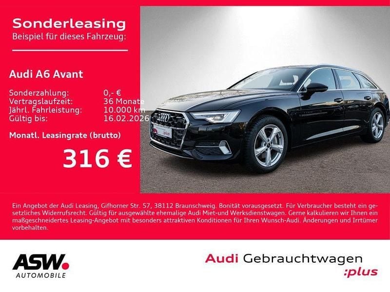 Mythosschwarz metallic Gebraucht 2025 Audi A6 Advanced Plus Kombi | 46.760 € (Guter Preis) - Bild 1/4