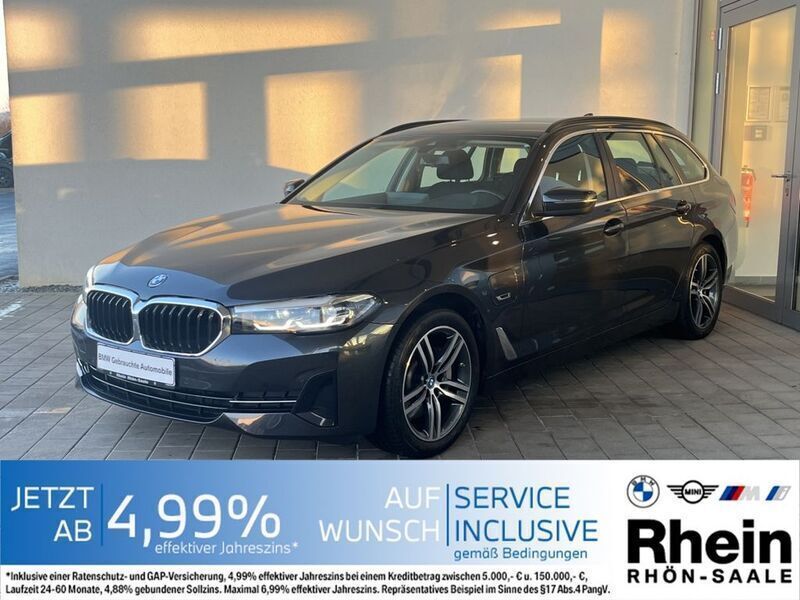 Sophistograu brillantegf. met. Gebraucht 2021 BMW 530e Sport Line Kombi | 31.990 € (Superpreis) - Bild 1/4
